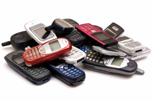 Mobiltelefoner gamla